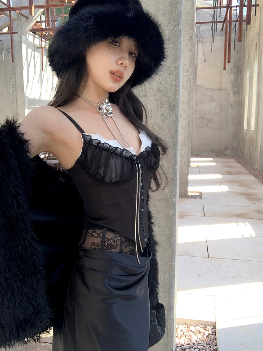 Black Corset & Skirt Set (2 PC)