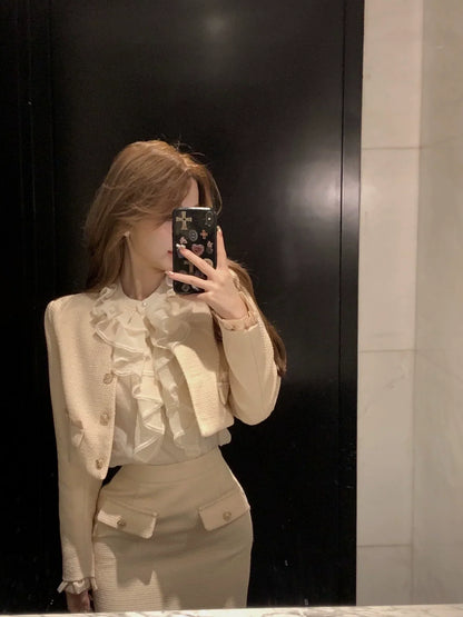 Pandora Top Jacket & Skirt Set