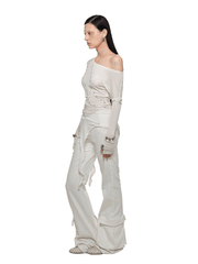 Rhinestone Flared Pants - My Store