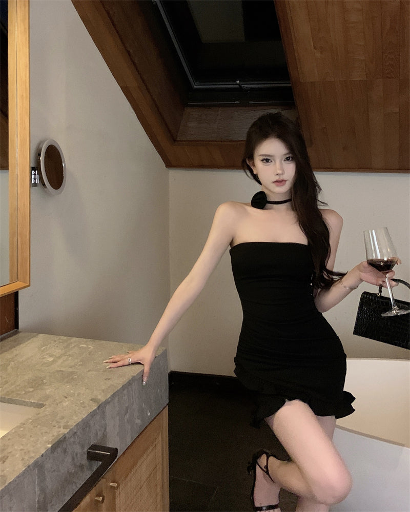 Flower Choker Dress