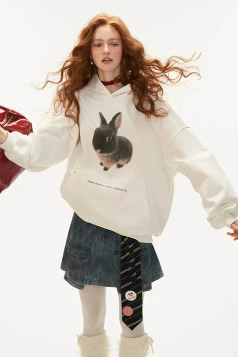 Cute Bunny Hooded Sweatshirt - My Store