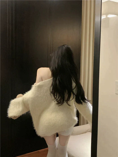 White Plush Sweater