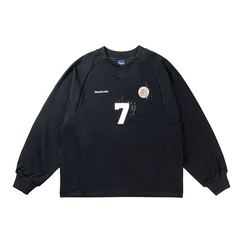 Oversize Sporty Long Sleeve Sweatshirt