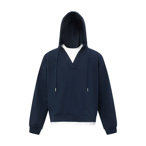 Pullover V-neck Hoodie