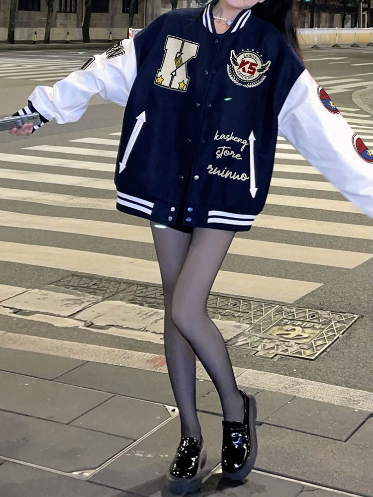 Embroidered Baseball Jacket