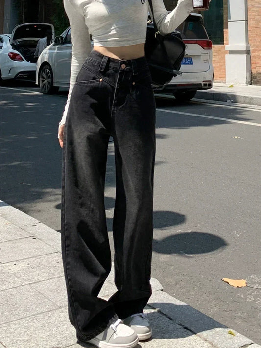 High Waist Black Jeans