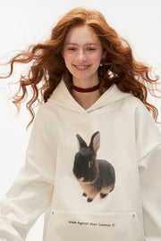 Cute Bunny Hooded Sweatshirt - My Store