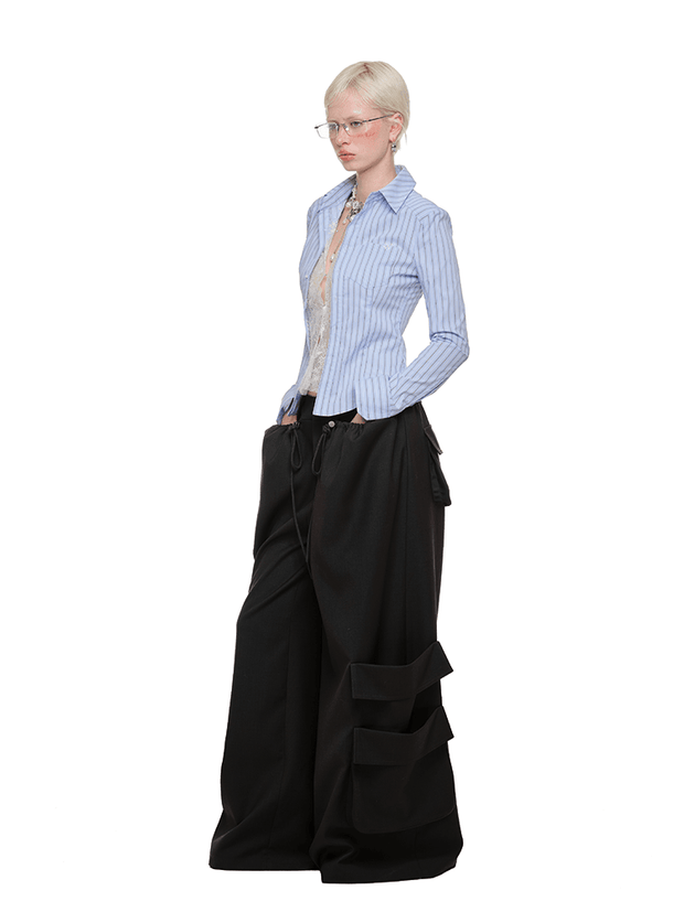 1Jinn Studio Oversized Utility Suit Pants - My Store