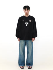 Oversize Sporty Long Sleeve Sweatshirt