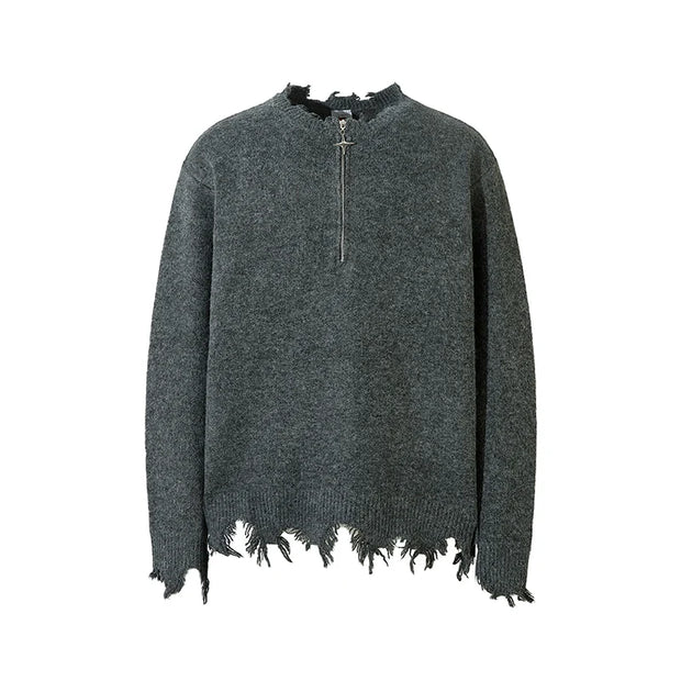 Oversize Damage Knit Sweater