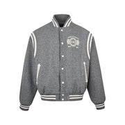 Emblem Embroidery Baseball Jacket