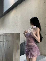 ライラック トップス＆スカート セット