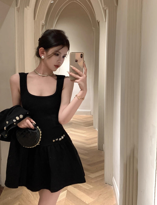 Diamond Black Dress & Jacket Set