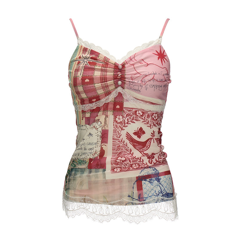 Multi Color Lace Camisole