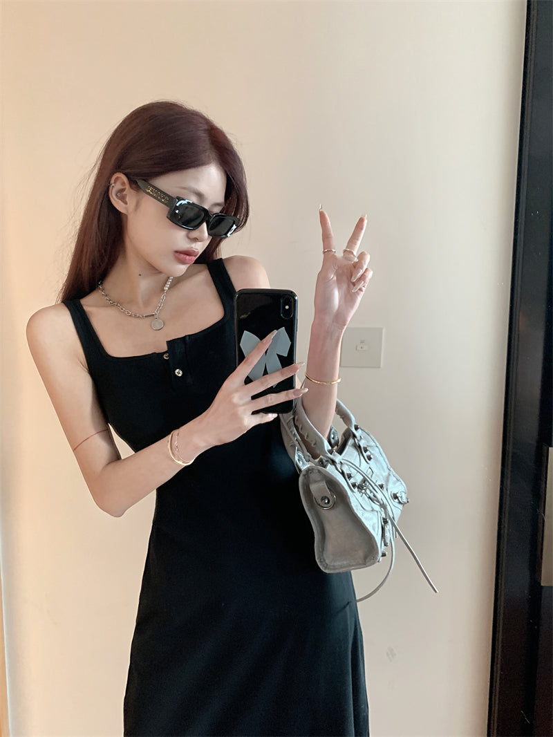 Long Button Dress