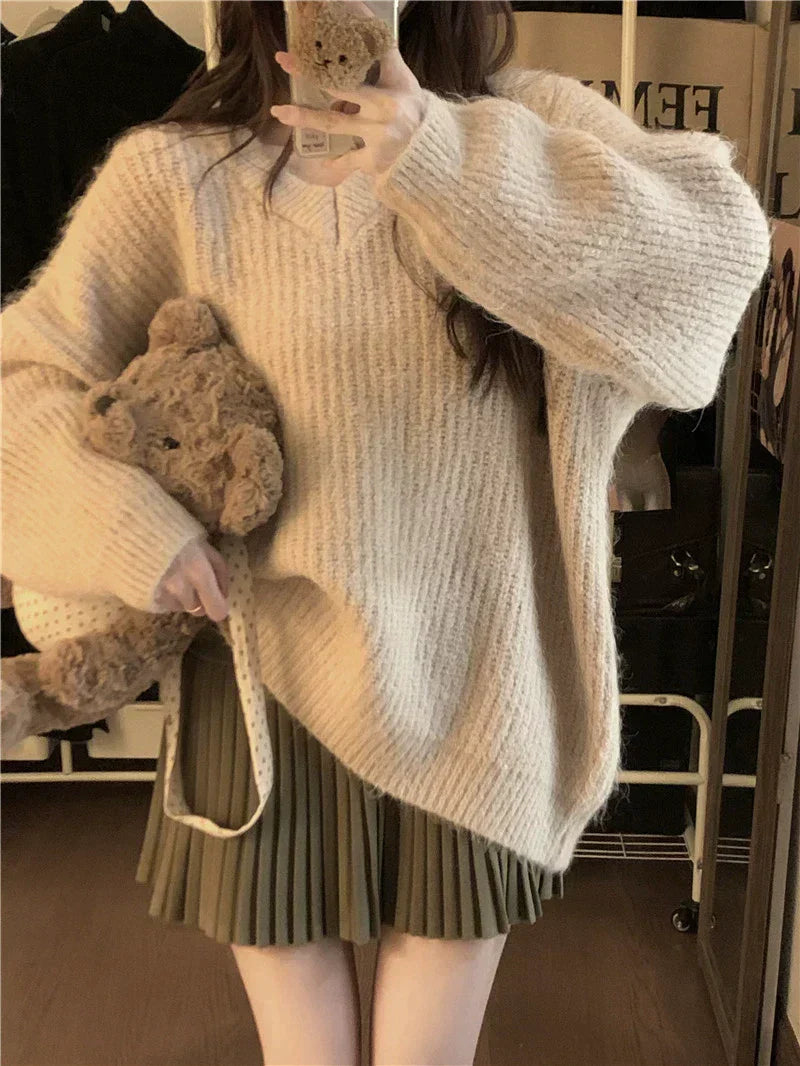 秋ニットセーター