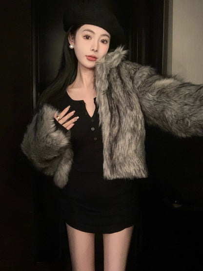 ルーシュロングスリーブドレス