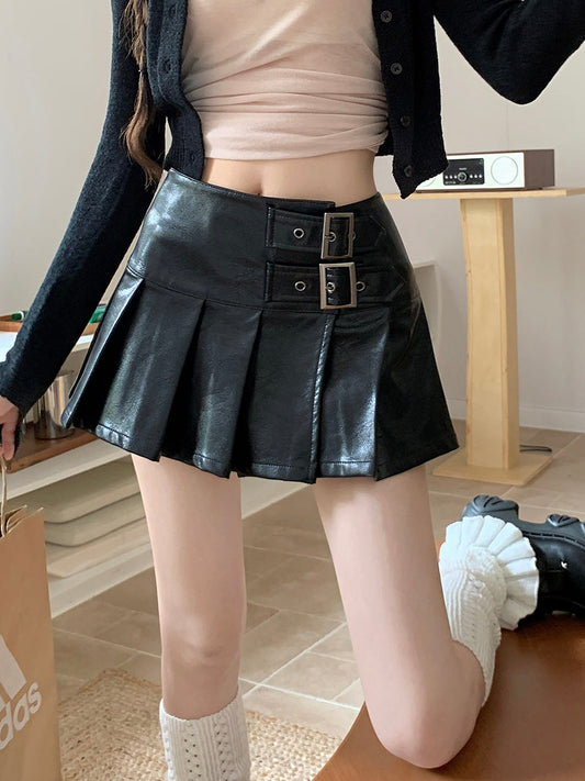 Leather Belt Skirt