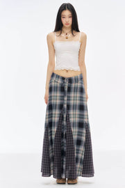 Retro Chic Spring Plaid Skirt - My Store