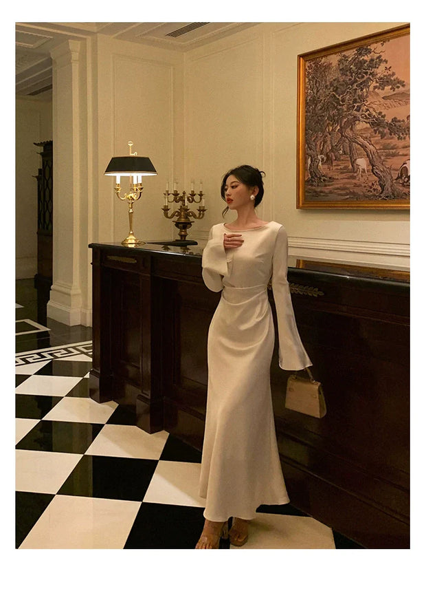 Solid Midi Dress