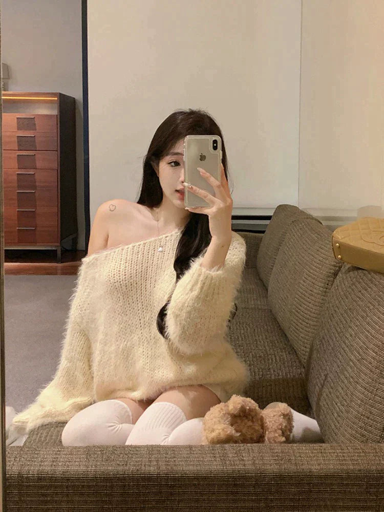 White Plush Sweater