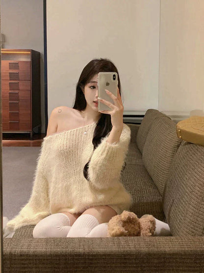 White Plush Sweater