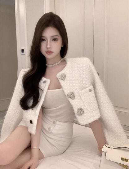 Silver Heart Tweed Jacket