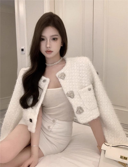 Silver Heart Tweed Jacket