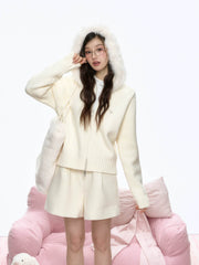 11Sleep Fur Hooded Sweater - My Store