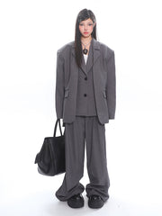 Two Piece Blazer Jacket & Pants Set