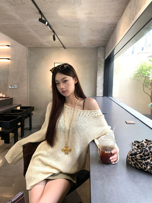 See Through Long Sleeve Top