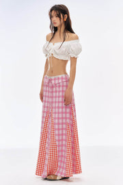 Retro Chic Spring Plaid Skirt - My Store