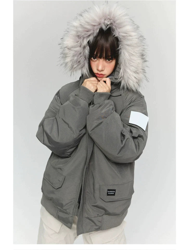 Brandy Fur Parka Jacket