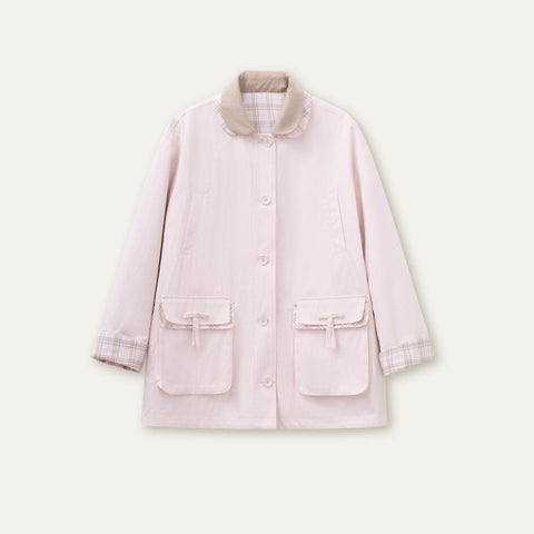 Soft Pink Trench Jacket - My Store