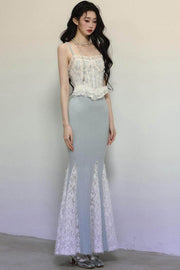 One-Shoulder Lace Mermaid Dress - My Store