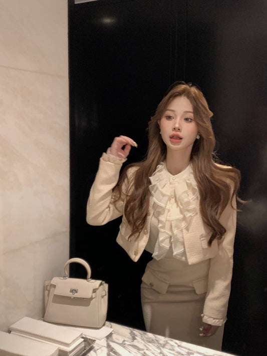 Pandora Top Jacket & Skirt Set