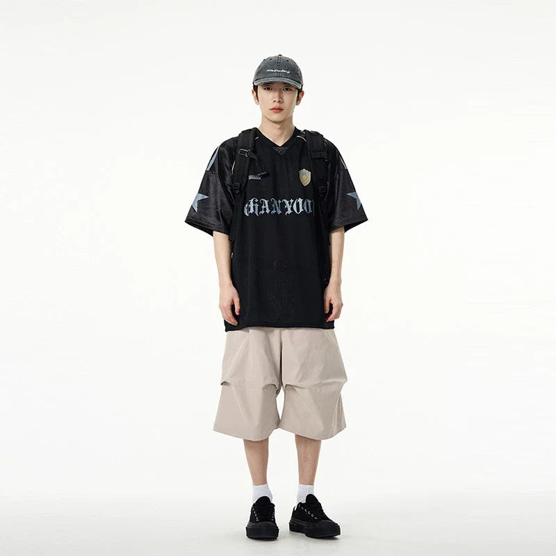 メッシュシアーロング＆ショートスリーブTシャツ