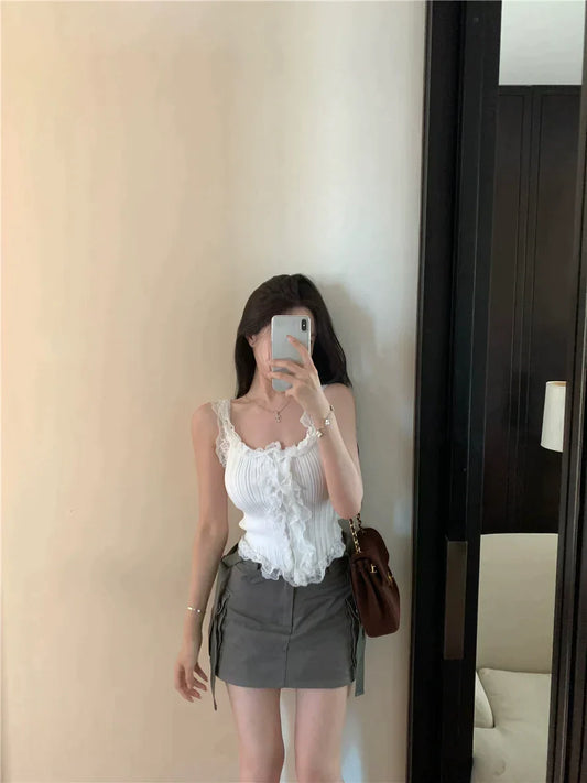 Ruffle Lined Top