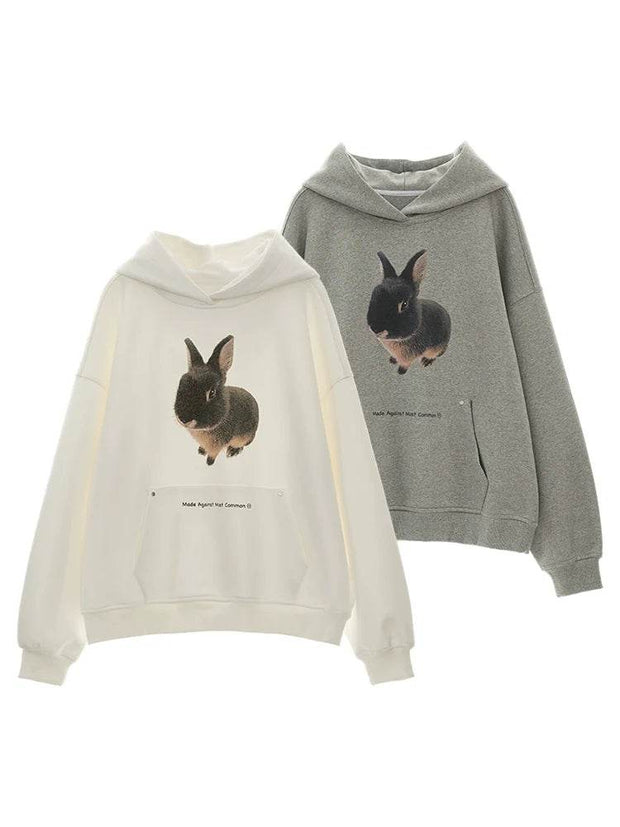 Cute Bunny Hooded Sweatshirt - My Store