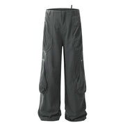 Multi-Pocket Wide Leg Cargo Pants