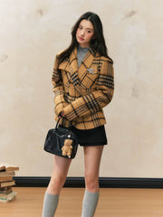 Yellow Plaid Jacket - My Store