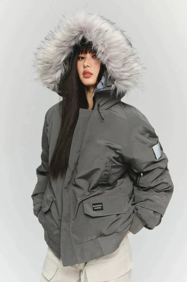 Brandy Fur Parka Jacket