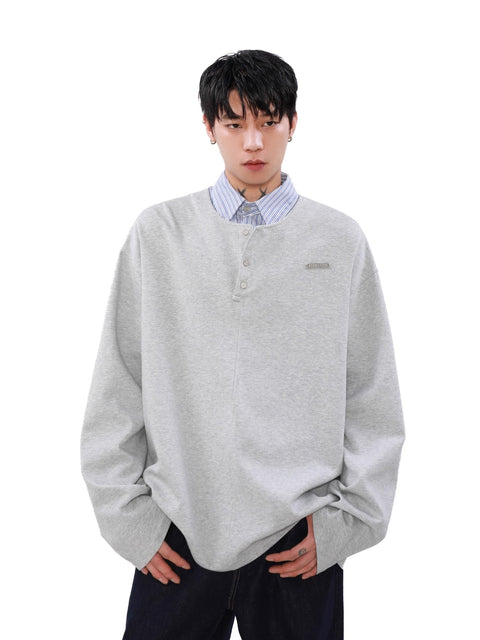 Fake Layered  Long Sleeve T-Shirt