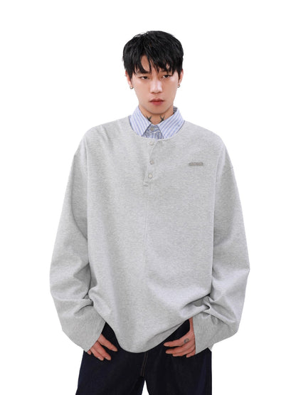 フェイクレイヤードロングスリーブTシャツ