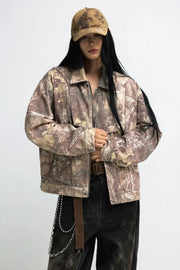 Camouflage Vintage Cargo Jacket