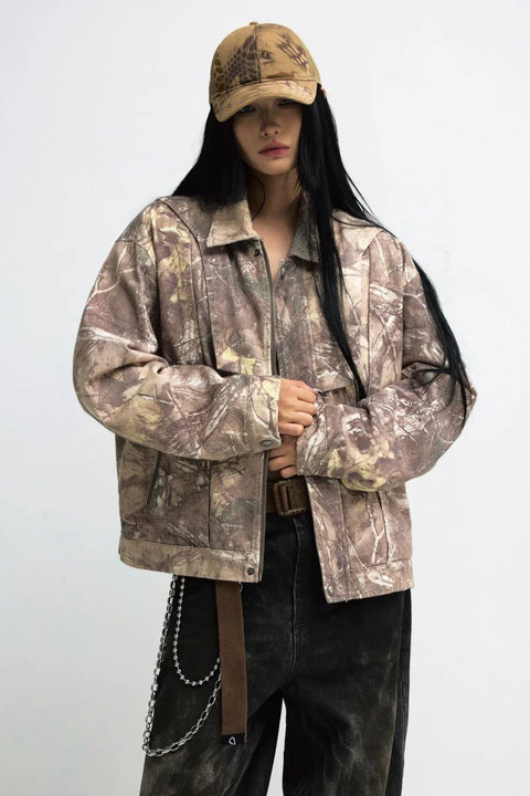 Camouflage Vintage Cargo Jacket