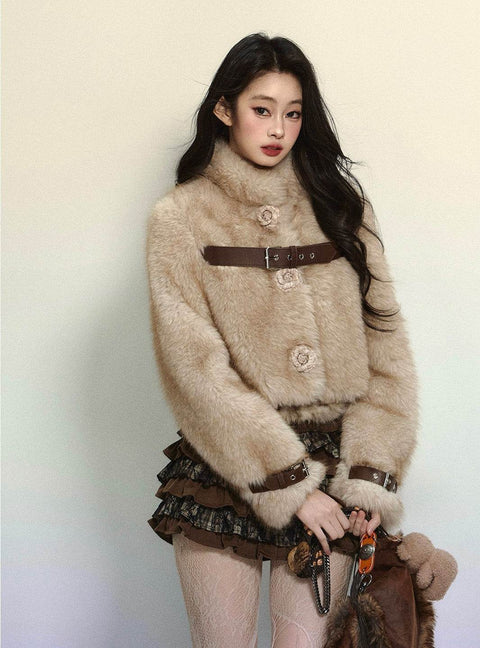 Cropped Fur Jacket - My Store