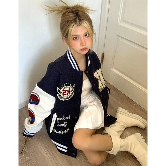 Embroidered Baseball Jacket
