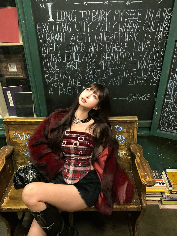 Red Plaid Top & Dress