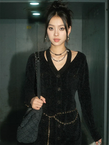 Andyet Black Knit Dress